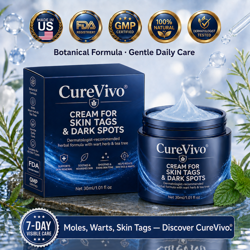 🏆𝗖𝘂𝗿𝗲𝗩𝗶𝘃𝗼® 𝟕-𝐃𝐚𝐲 𝐒𝐤𝐢𝐧 𝐓𝐚𝐠 & 𝐒𝐩𝐨𝐭 𝐑𝐞𝐦𝐨𝐯𝐚𝐥 𝐂𝐫𝐞𝐚𝐦 (𝐏𝐚𝐢𝐧𝐥𝐞𝐬𝐬 𝐅𝐨𝐫𝐦𝐮𝐥𝐚 – 𝐍𝐨 𝐒𝐜𝐚𝐫𝐬)